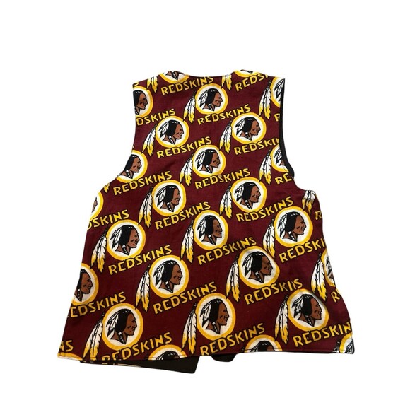 Vtg Washington Redskins Vest Hand Made Custom NFL Football Sz Small - Picture 2 of 4